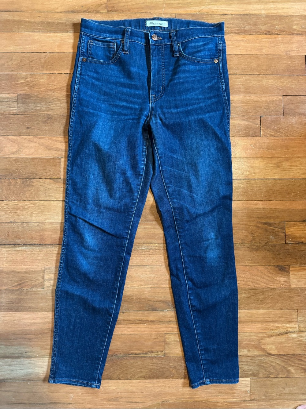 Madewell Skinny Jeans in Deep Blue Wash